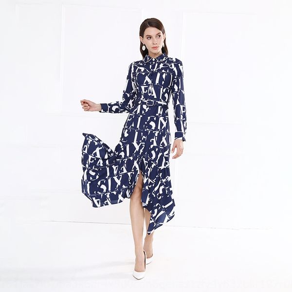 fashion letter shirt collar irregular versatile long 2020 new long skirt dress women's dress bxajw, Black;gray
fashion letter shirt collar irregular versatile long 2020 new long skirt dress women's dress bxajw, Black;gray