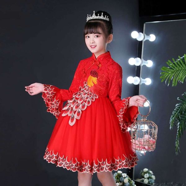 2020 cheongsam girls' new foreign princs ethnic year drs gauze skirt jskp, Red;yellow
2020 cheongsam girls' new foreign princs ethnic year drs gauze skirt jskp, Red;yellow