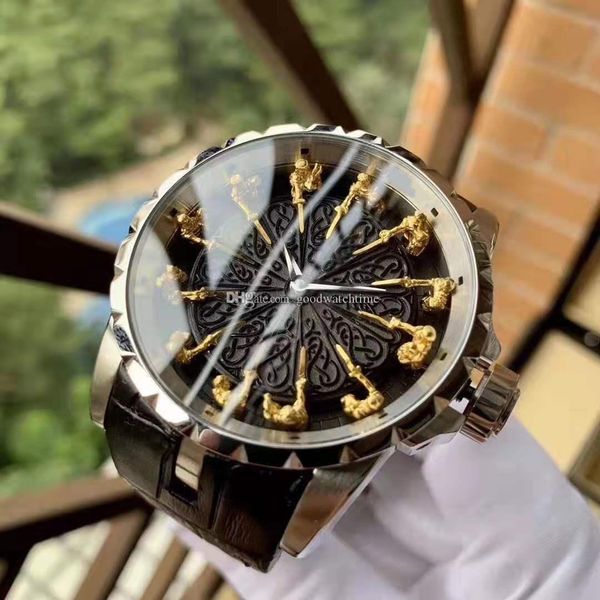 luxury mens watch king series excalibur rddb0511 twelve 18k gold knight stainless steel watches mechanical automatic wristwatch, Slivery;brown
luxury mens watch king series excalibur rddb0511 twelve 18k gold knight stainless steel watches mechanical automatic wristwatch, Slivery;brown