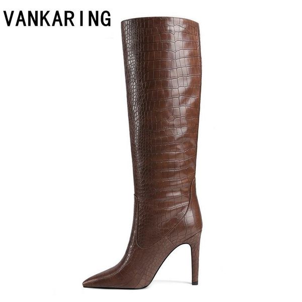 brand thin high heels western boots fashion print microfiber knee high boots woman long pointed toe autumn winter, Black
brand thin high heels western boots fashion print microfiber knee high boots woman long pointed toe autumn winter, Black