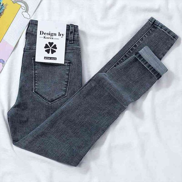jeans female high waist show thin spring autumn tight student versatile small foot pencil pants woman, Blue
jeans female high waist show thin spring autumn tight student versatile small foot pencil pants woman, Blue