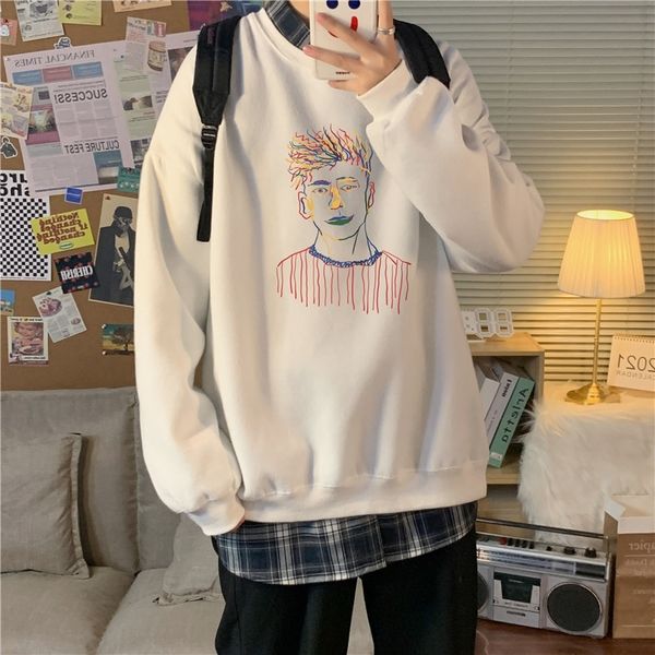 yemi fashion | winter plush round neck printed sweater men's korean fashion loose student pullover, Black
yemi fashion | winter plush round neck printed sweater men's korean fashion loose student pullover, Black