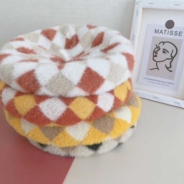 berets autumn winter hat hair color matching blend style warmer for women painter vintage girls female walking ca, Blue;gray
berets autumn winter hat hair color matching blend style warmer for women painter vintage girls female walking ca, Blue;gray