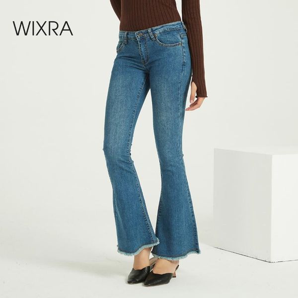women's jeans wixra stylish soft stretch pants boot cut female mid waist femme long denim for women, Blue
women's jeans wixra stylish soft stretch pants boot cut female mid waist femme long denim for women, Blue