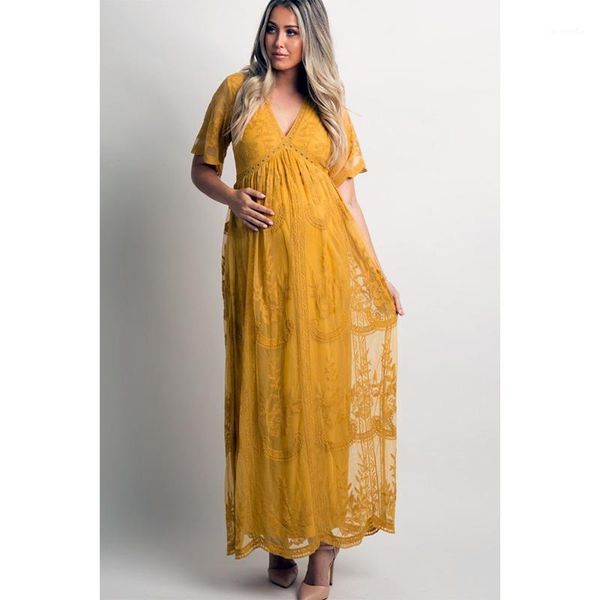 lace pregnant clothes v-neck solid bohemian maternity dress ankle-length maxi dress gown for beath party p shooting props1, White
lace pregnant clothes v-neck solid bohemian maternity dress ankle-length maxi dress gown for beath party p shooting props1, White