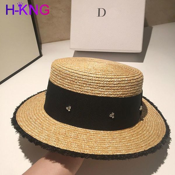 wide brim hats 2021 summer ladies panama beach straw hat delicate rhinestone sun uv protection elegant banquet, Blue;gray
wide brim hats 2021 summer ladies panama beach straw hat delicate rhinestone sun uv protection elegant banquet, Blue;gray