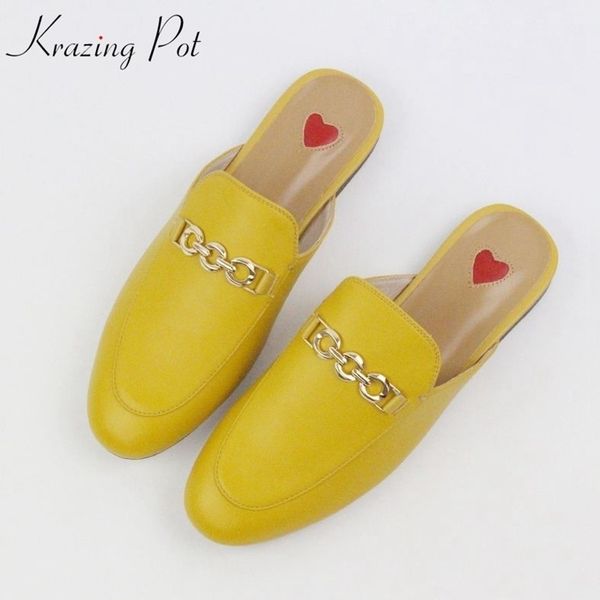 genuine leather brand summer shoes slip on large size embroidery flat with slingback outside slippers metal chains mules y201026, Black
genuine leather brand summer shoes slip on large size embroidery flat with slingback outside slippers metal chains mules y201026, Black