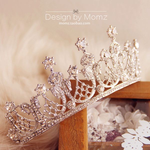 european style super immortal headdress bride japanese and korean princess grand wedding dress crown, Silver
european style super immortal headdress bride japanese and korean princess grand wedding dress crown, Silver
