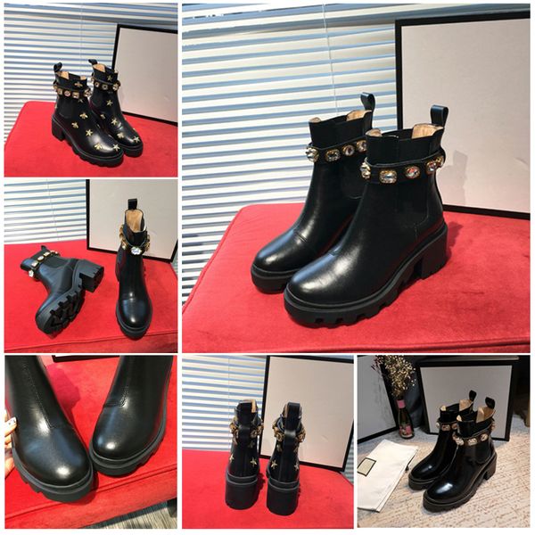 women designer shoes martin boots leather medal ankle boots non slip women winter boots human race size 36 to 40, Black
women designer shoes martin boots leather medal ankle boots non slip women winter boots human race size 36 to 40, Black