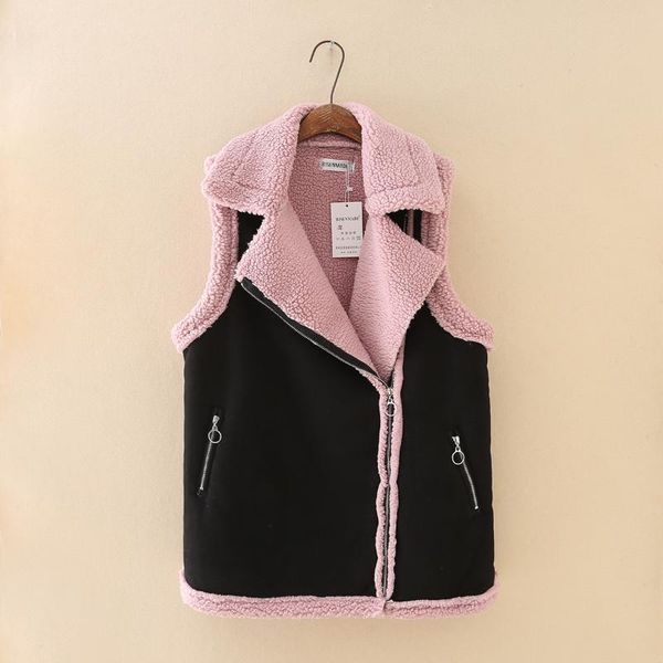 winter women vest coat oversize sleeveless jacket diagonal zipper suede fleece contrast warm outerwear loose clothes 2021, Black;white
winter women vest coat oversize sleeveless jacket diagonal zipper suede fleece contrast warm outerwear loose clothes 2021, Black;white