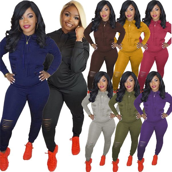 plus size 3xl fall winter women jogger suit tracksuits pullover hoodies+pants ripped holes two piece set casual outfits 4163, Gray
plus size 3xl fall winter women jogger suit tracksuits pullover hoodies+pants ripped holes two piece set casual outfits 4163, Gray