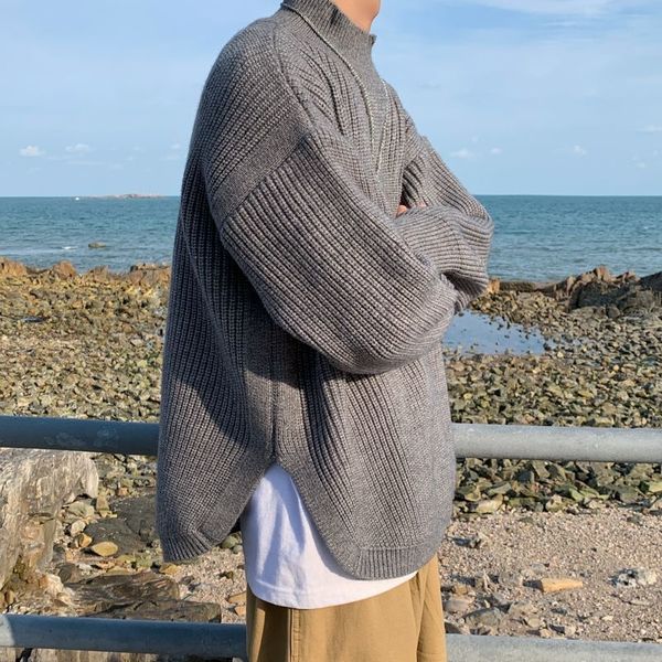 autumn 2021 new winter half turtleneck high male solid background couple gray jacket chartering fmob, White;black
autumn 2021 new winter half turtleneck high male solid background couple gray jacket chartering fmob, White;black