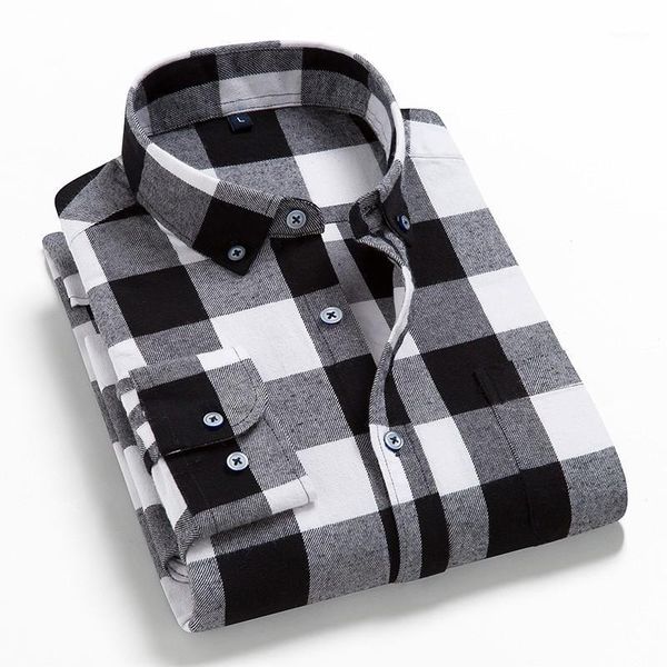 2021 spring autumn plaid shirt men cotton new male casual long sleeve shirt man clothes1, White;black 
2021 spring autumn plaid shirt men cotton new male casual long sleeve shirt man clothes1, White;black