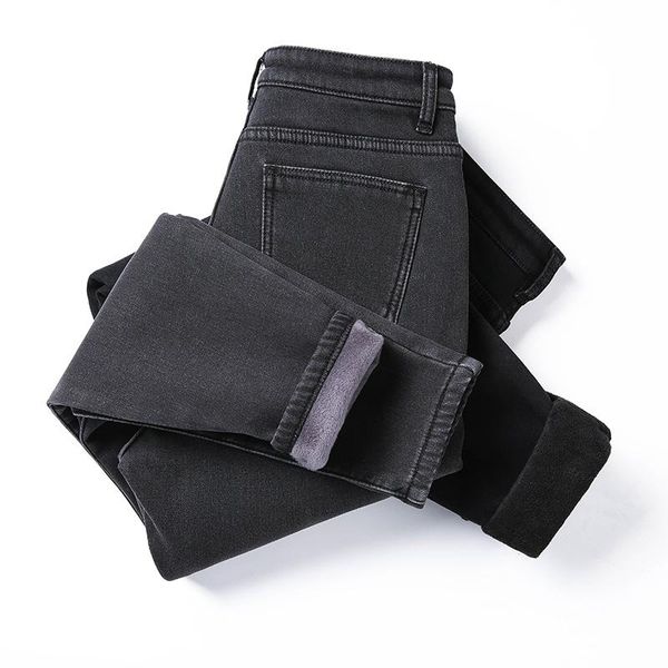 women's jeans winter thick fleece warm loose mom harem pants women high waist casual streetwear female black denim plus size b869, Blue
women's jeans winter thick fleece warm loose mom harem pants women high waist casual streetwear female black denim plus size b869, Blue