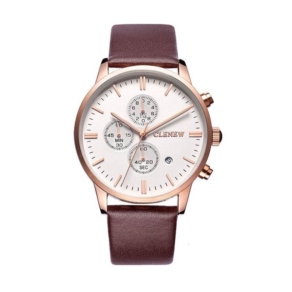 men's simple bar nail scale calinius three eyes six needle calendar belt waterproof quartz watch watch 8088, Slivery;brown
men's simple bar nail scale calinius three eyes six needle calendar belt waterproof quartz watch watch 8088, Slivery;brown