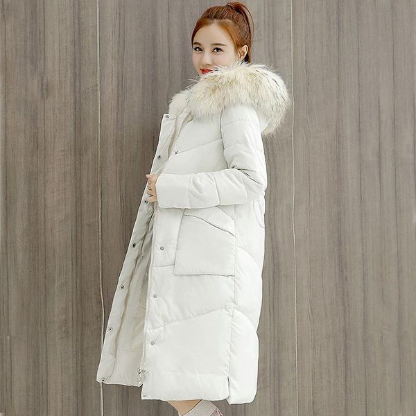 women's down & parkas big fur parka women length thickening fashion warm winter coat jacket 6603, Black
women's down & parkas big fur parka women length thickening fashion warm winter coat jacket 6603, Black