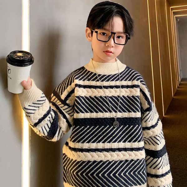 winter sweater pullover autumn 2020 new boys' handsome korean version thickened medium and large children's foreign sle, Blue
winter sweater pullover autumn 2020 new boys' handsome korean version thickened medium and large children's foreign sle, Blue