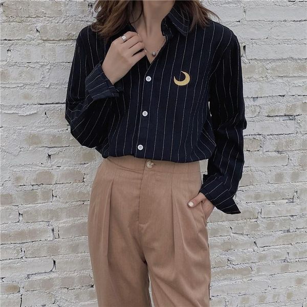 women's blouses & shirts chic simple embroidered striped ins long sleeve harajuku women shirt 2021 autumn korean arrival vogue female b, White
women's blouses & shirts chic simple embroidered striped ins long sleeve harajuku women shirt 2021 autumn korean arrival vogue female b, White