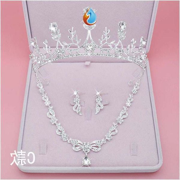 sheaddress princess three piece set bride crown plate ornament hair decoration wedding dress modeling s, Silver
sheaddress princess three piece set bride crown plate ornament hair decoration wedding dress modeling s, Silver