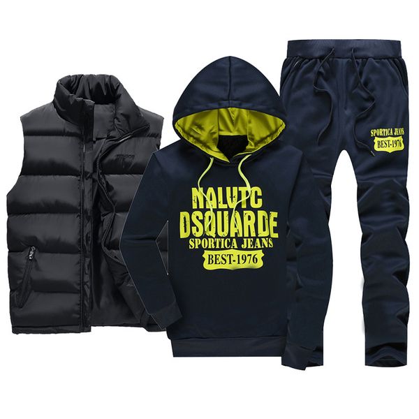 2021 new winter tracksuit 3 piece set sports wear vest+tracksuit men fashion clothing warm clothes sweat suits plus size 5xl jkhd, Black
2021 new winter tracksuit 3 piece set sports wear vest+tracksuit men fashion clothing warm clothes sweat suits plus size 5xl jkhd, Black