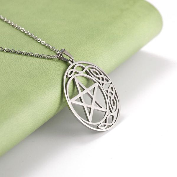 chains vcu fashion exaggerated circle big five-pointed star necklace stainless steel selling, Silver
chains vcu fashion exaggerated circle big five-pointed star necklace stainless steel selling, Silver