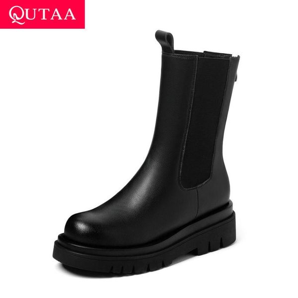qutaa 2021 square heel zipper women shoes pu leather all match ankle boots autumn winter round toe ladies pumps big size 34-43, Black
qutaa 2021 square heel zipper women shoes pu leather all match ankle boots autumn winter round toe ladies pumps big size 34-43, Black
