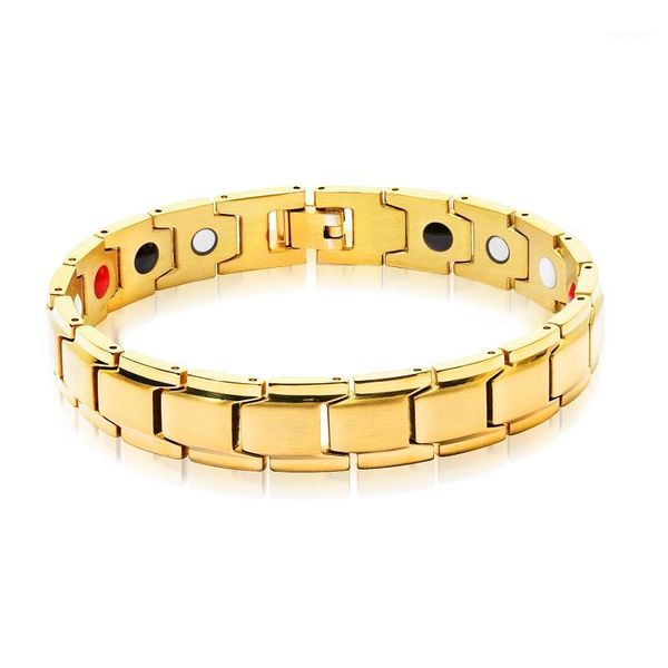 other bracelets men bangles stainless steel health magnets for women jewelry gold silver color unisex1, Golden;silver
other bracelets men bangles stainless steel health magnets for women jewelry gold silver color unisex1, Golden;silver
