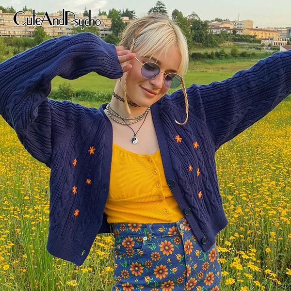 floral embroidery cardigans for women autumn oversized y2k sweaters coats vintage korean harajuku aesthetic cuteandpsycho c1030, Black
floral embroidery cardigans for women autumn oversized y2k sweaters coats vintage korean harajuku aesthetic cuteandpsycho c1030, Black