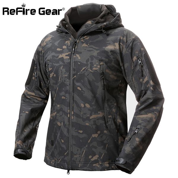 refire gear shark skin soft shell tactical military jacket men waterproof fleece coat army clothes camouflage windbreaker jacket 201111, Black;brown
refire gear shark skin soft shell tactical military jacket men waterproof fleece coat army clothes camouflage windbreaker jacket 201111, Black;brown