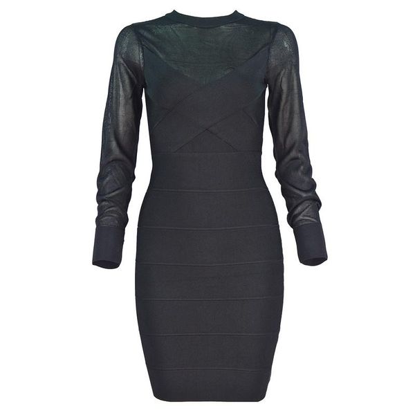 celebrity black grey long mesh sleeve rayon bandage dress evening party dress, Black;gray
celebrity black grey long mesh sleeve rayon bandage dress evening party dress, Black;gray