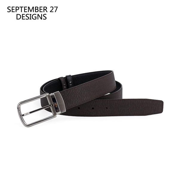 double-sided 100%cowhide leather belt men business genuine leather belt male fashion pin buckle casual luxury belts, Black;brown
double-sided 100%cowhide leather belt men business genuine leather belt male fashion pin buckle casual luxury belts, Black;brown