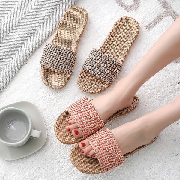 slippers suihyung women flax 2021 summer lovers beach shoes weave plaid casual slides flat sandals ladies flip flops1, Black
slippers suihyung women flax 2021 summer lovers beach shoes weave plaid casual slides flat sandals ladies flip flops1, Black