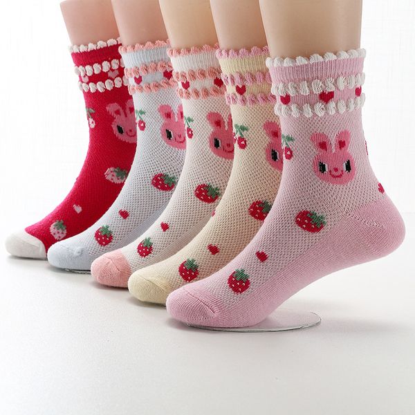 girls socks lace bunny strawberry mesh breathable children sock summer spring cotton 3-12 year for girls 20220302 q2, Pink;yellow
girls socks lace bunny strawberry mesh breathable children sock summer spring cotton 3-12 year for girls 20220302 q2, Pink;yellow