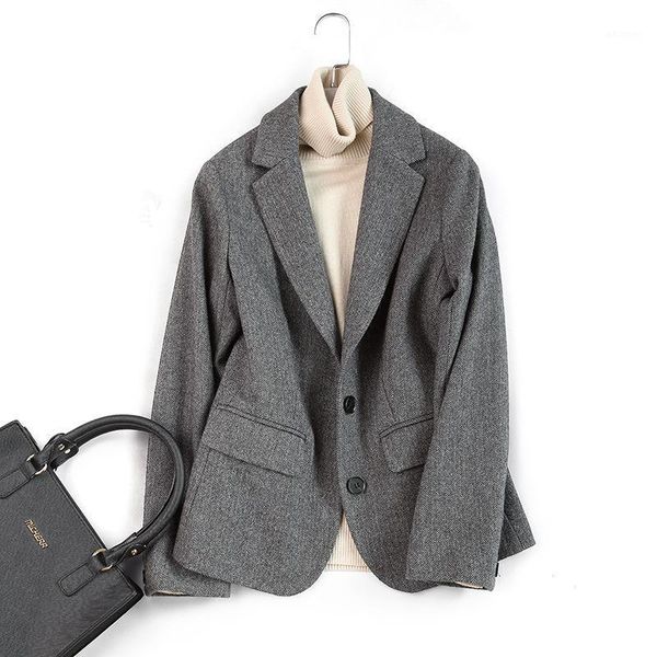2021 autumn and winter wool herringbone pattern suit jacket women's autumn and winter commuter suit woolen coat women's1, White;black
2021 autumn and winter wool herringbone pattern suit jacket women's autumn and winter commuter suit woolen coat women's1, White;black