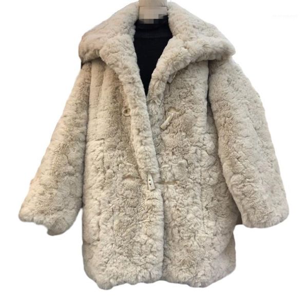 women's fur & faux winter coat women elegant horn button coats and jackets lamb overcoat fluffy cozy loose outerwear female1, Black
women's fur & faux winter coat women elegant horn button coats and jackets lamb overcoat fluffy cozy loose outerwear female1, Black