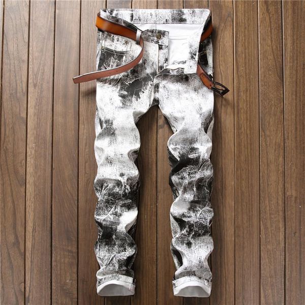 men's jeans casual pants slim fit korean white flowered european station fashion nightclub fashionable 668, Blue
men's jeans casual pants slim fit korean white flowered european station fashion nightclub fashionable 668, Blue