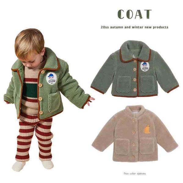 pre-sale 2020 autumn and winter new children's lapel lamb velvet brushed jacket boys and girls corduroy jacket lj201124, Blue;gray
pre-sale 2020 autumn and winter new children's lapel lamb velvet brushed jacket boys and girls corduroy jacket lj201124, Blue;gray