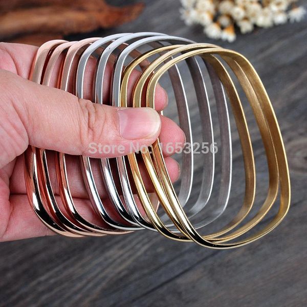 national wind jewelry holiday gift 9pcs/set heavy stainless steel tri-color glossy square bracelet bangle bling 70*53*5.5mm, Black
national wind jewelry holiday gift 9pcs/set heavy stainless steel tri-color glossy square bracelet bangle bling 70*53*5.5mm, Black