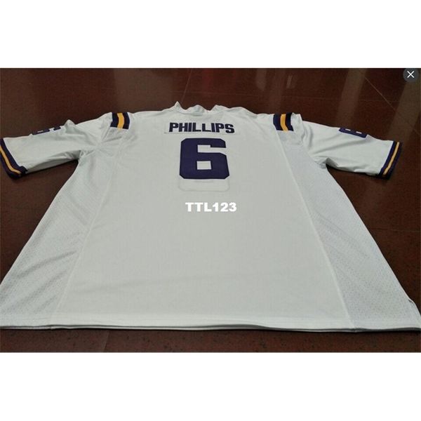121 #6 purple white jacob phillips lsu tigers alumni college jersey or custom any name or number jersey, Black
121 #6 purple white jacob phillips lsu tigers alumni college jersey or custom any name or number jersey, Black