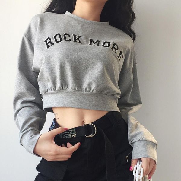 women's t-shirt short letters cropped ladies letter embroidered loose long sleeved round neck navel ropa de mujer 2021#30, White
women's t-shirt short letters cropped ladies letter embroidered loose long sleeved round neck navel ropa de mujer 2021#30, White