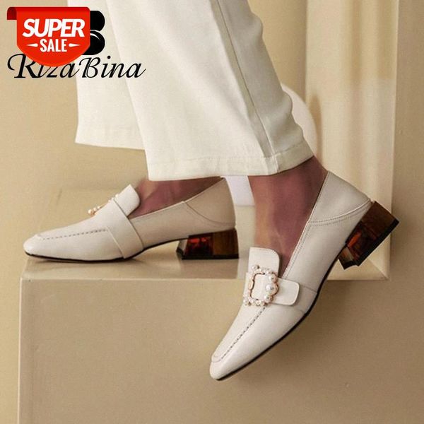 rizabina women pumps genuine leather fashion beads square toe thick heel shoes wooman casual office lady footwear size 34-39 #8r9b
rizabina women pumps genuine leather fashion beads square toe thick heel shoes wooman casual office lady footwear size 34-39 #8r9b