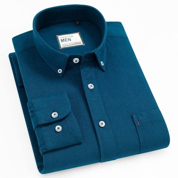 men's button-down premium cotton oxford shirts single patch pocket long sleeve standard-fit plaid/striped casual shirt y200408, White;black
men's button-down premium cotton oxford shirts single patch pocket long sleeve standard-fit plaid/striped casual shirt y200408, White;black