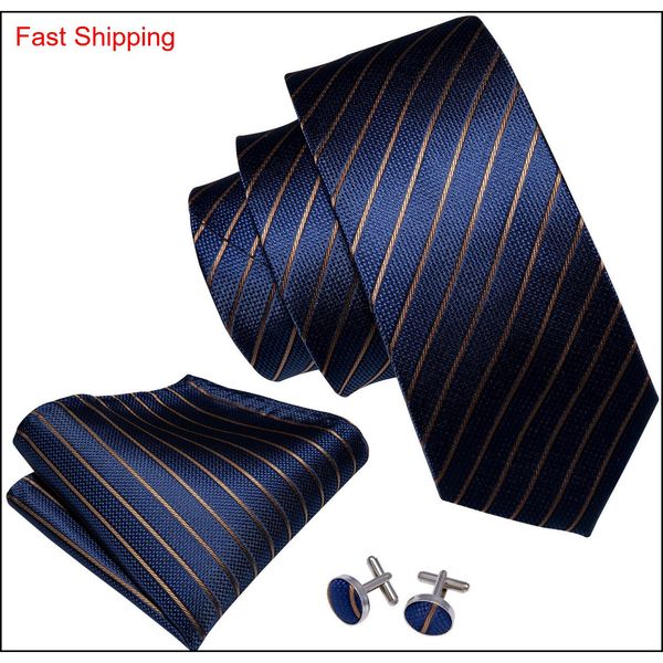 fast shipping silk ties mens 100% designers fashion navy blue striped tie hanky cufflinks sets for mens form qylerr dh_seller2010, Black;blue
fast shipping silk ties mens 100% designers fashion navy blue striped tie hanky cufflinks sets for mens form qylerr dh_seller2010, Black;blue