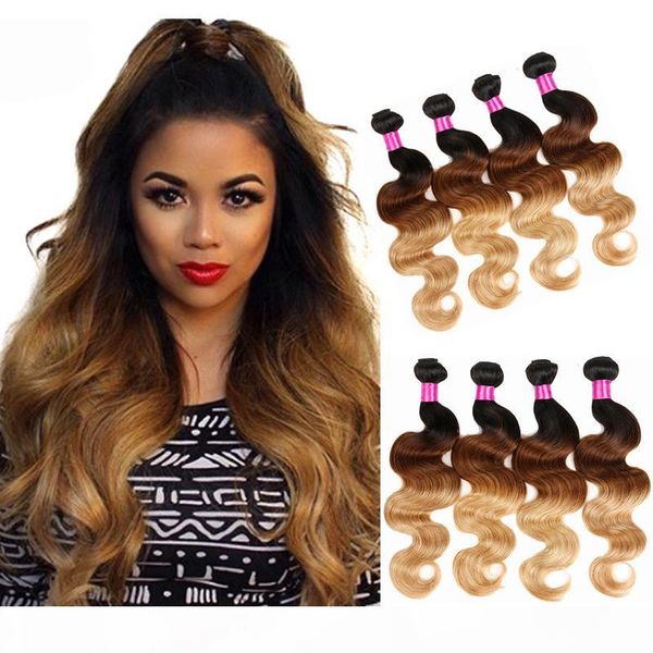 ombre body wave hair weaves malaysian indian peruvian brazilian virgin hair bundles blonde ombre human hair 1b 4 27, Black
ombre body wave hair weaves malaysian indian peruvian brazilian virgin hair bundles blonde ombre human hair 1b 4 27, Black