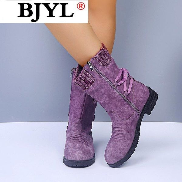 2020 new winter women's boots fashion lace-up square-heel suede boots round toe low heel warm women's calf botas mujer, Black
2020 new winter women's boots fashion lace-up square-heel suede boots round toe low heel warm women's calf botas mujer, Black