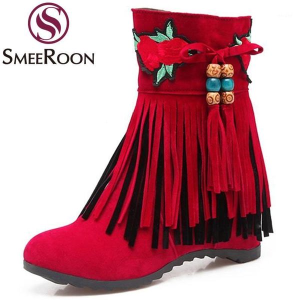 boots smeeroon ankle ethnic style height increasing tassel winter side zipper comfortable fashion women's shoes1, Black
boots smeeroon ankle ethnic style height increasing tassel winter side zipper comfortable fashion women's shoes1, Black