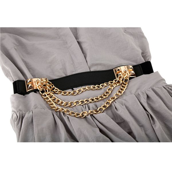 2020korean simple and versatile elastic waist belt metal chain decoration women's elastic belt bright leather thin luxury fashion, Black;brown
2020korean simple and versatile elastic waist belt metal chain decoration women's elastic belt bright leather thin luxury fashion, Black;brown