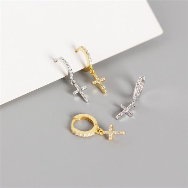 februaryfrost brand designer 100% 925 sterling silver sparkling and shiny zircons cross pendant stud earrings for women fashion designer, Golden;silver 
februaryfrost brand designer 100% 925 sterling silver sparkling and shiny zircons cross pendant stud earrings for women fashion designer, Golden;silver