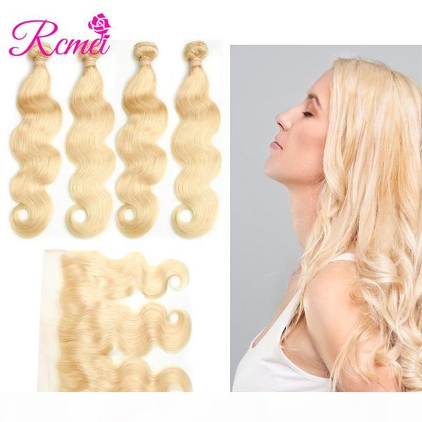 rcmei peruvian body wave human hair #613 blonde color bundles extention 4 bundles with 13*4 lace frontal remy hair 10-30inch can be mixed, Black;brown
rcmei peruvian body wave human hair #613 blonde color bundles extention 4 bundles with 13*4 lace frontal remy hair 10-30inch can be mixed, Black;brown