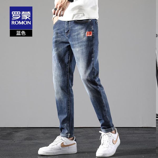 men's jeans romon 2021 autumn&winter thick stretch casual all-match pencil pants trendy trousers 6k132325, Blue
men's jeans romon 2021 autumn&winter thick stretch casual all-match pencil pants trendy trousers 6k132325, Blue